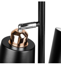 Lampa podłogowa Koko 2x E27 140cm czarna + złota