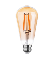 Żarówka LED E27 Filament ST64 4000K 10W Amber