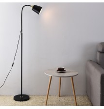 Lampa podłogowa Koko 1x E27 145cm czarna + złota