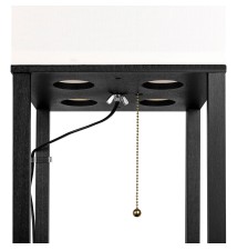 Lampa podłogowa Ganto 1xE27 160cm czarna