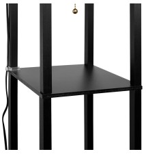 Lampa podłogowa Ganto 1xE27 160cm czarna