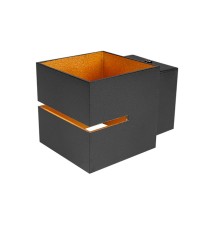Kinkiet wewnętrzny LED G9 IP20 Costa Gold czarny | LVT