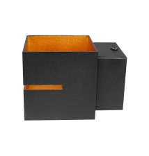 Kinkiet wewnętrzny LED G9 IP20 Costa Gold czarny | LVT