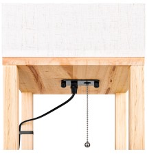 Lampa podłogowa Ganto 1xE27 160cm drewno