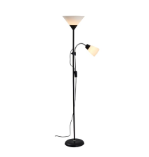 Lampa podłogowa Duos E27 E14 176cm czarna