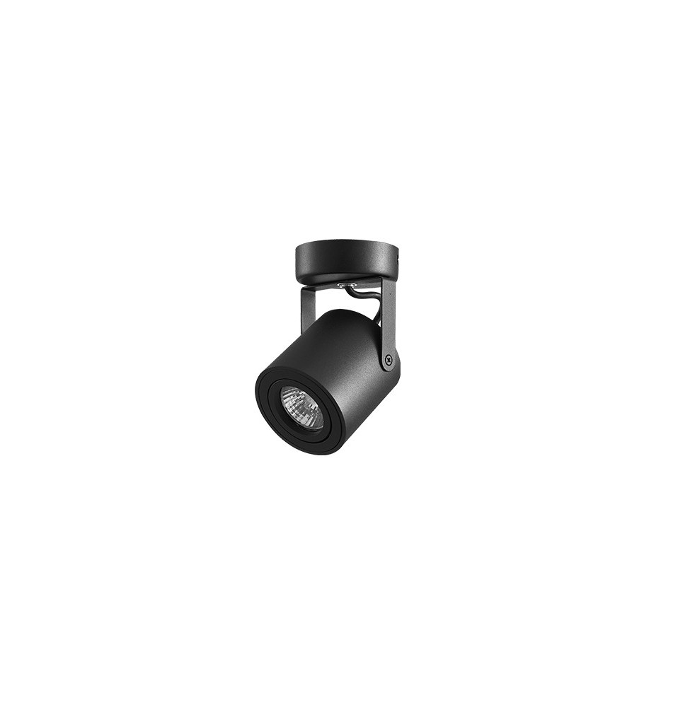Kinkiet GU10 LED Abi 80mm ruchomy x1 czarny | LVT
