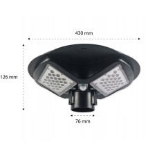 Lampa LED solarna latarnia 150W IP65 5000K | LVT