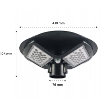 Lampa LED solarna latarnia 150W IP65 5000K