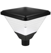 Lampa LED parkowa latarnia E27 Tirana czarna | LVT