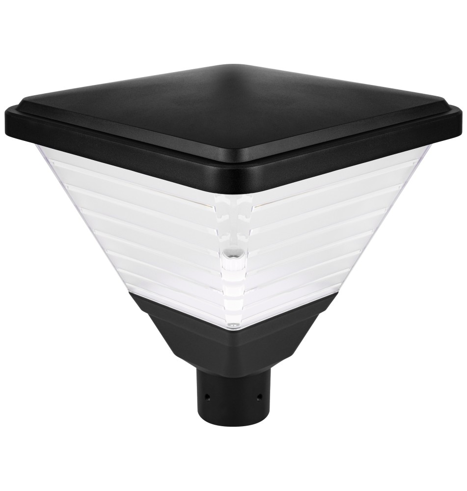 Lampa LED parkowa latarnia E27 Tirana czarna | LVT