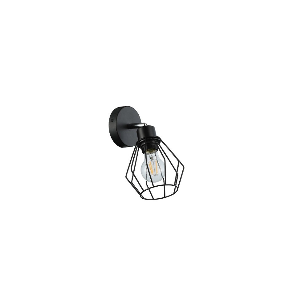 Kinkiet E27 LED Otto ruchomy x1 czarny | LVT