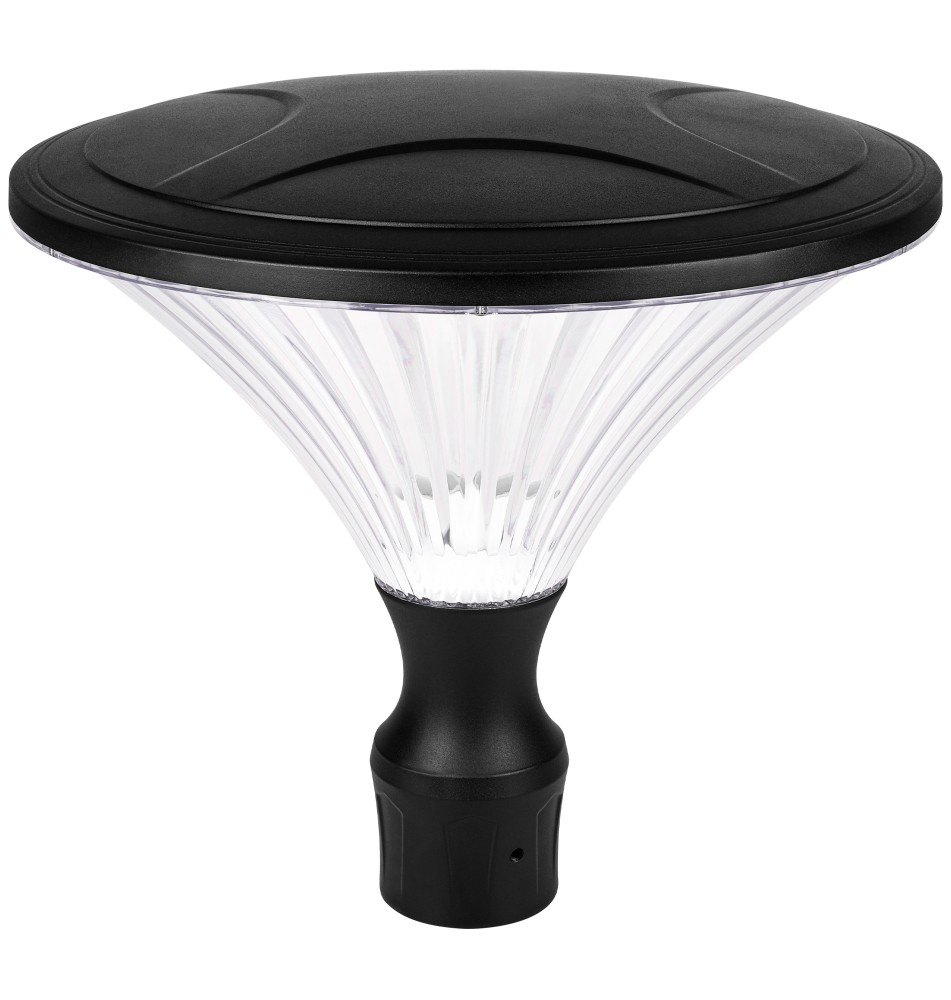 Lampa LED parkowa latarnia E27 Plexio czarna | LVT