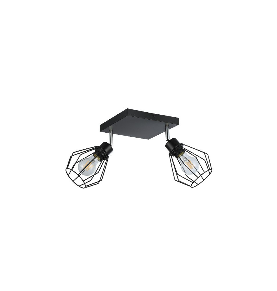 Kinkiet E27 LED Otto ruchomy x2 czarny | LVT