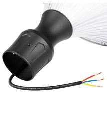 Lampa LED parkowa latarnia E27 Plexio czarna | LVT
