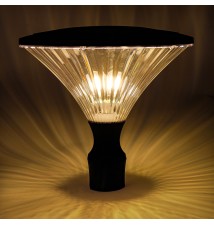 Lampa LED parkowa latarnia E27 Plexio czarna | LVT