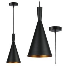 Oprawa wisząca E27 Pinio x1 czarna + złoty