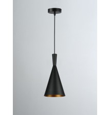 Oprawa wisząca E27 Pinio x1 czarna + złoty