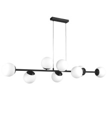 Oprawa wisząca E27 Bali-12 120cm x8 czarna | LVT
