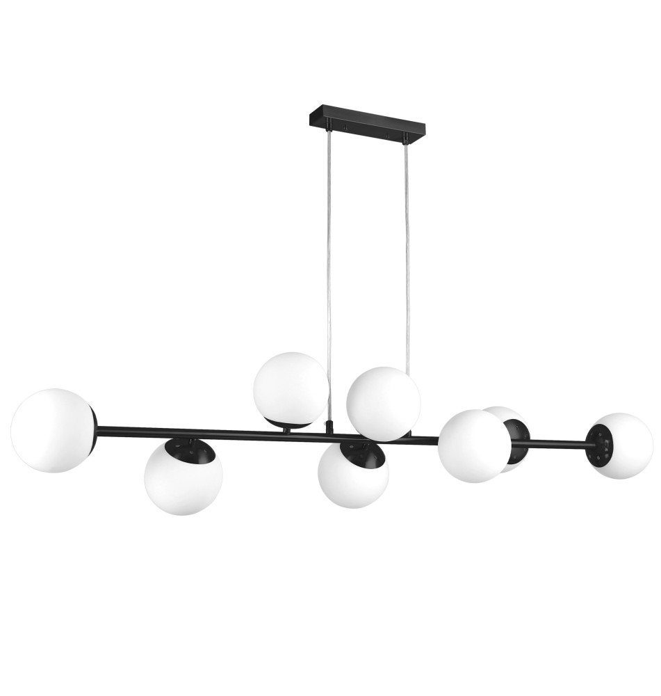 Oprawa wisząca E27 Bali-12 120cm x8 czarna | LVT