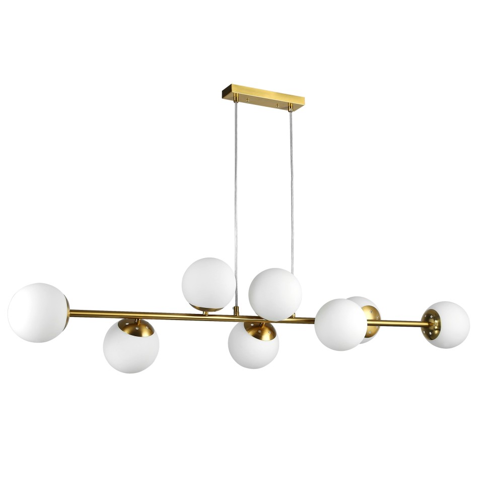 Oprawa wisząca E27 Bali-12 120cm x8 złota