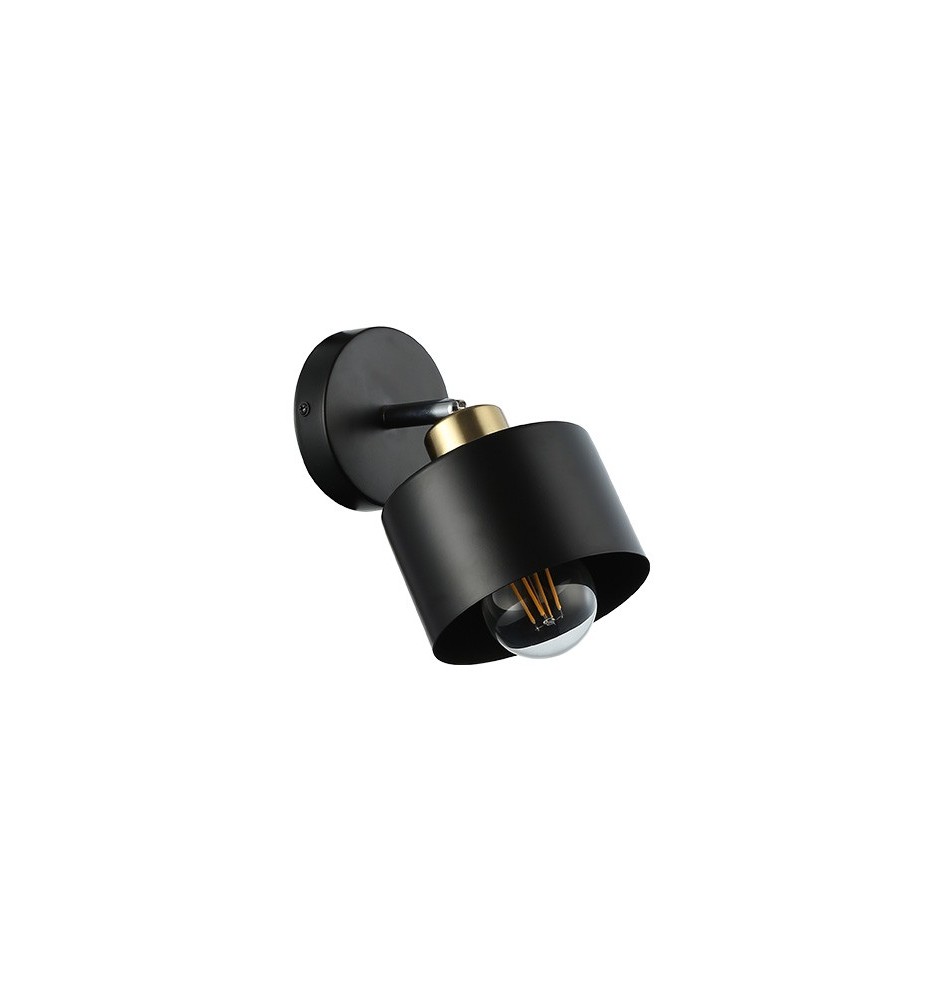 Kinkiet E27 LED Elza ruchomy x1 czarny + miedź | LVT