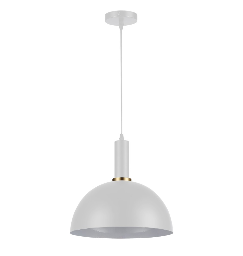 Koko E27 Pendant Light x1, White | LVT