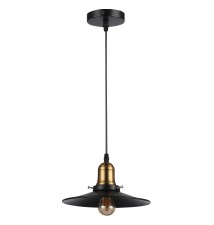 Oprawa wisząca E27 Loft x1 czarna + złota | LVT