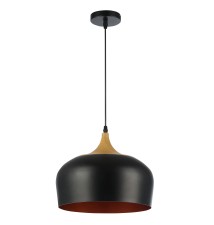 Oprawa wisząca E27 Lumina x1 czarna + złota | LVT