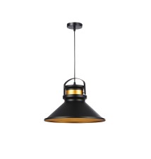 Oprawa wisząca E27 Tao 37cm x1 czarna + miedź | LVT