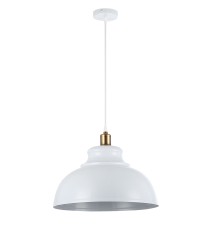 Oprawa wisząca E27 Flara x1 biała + miedź