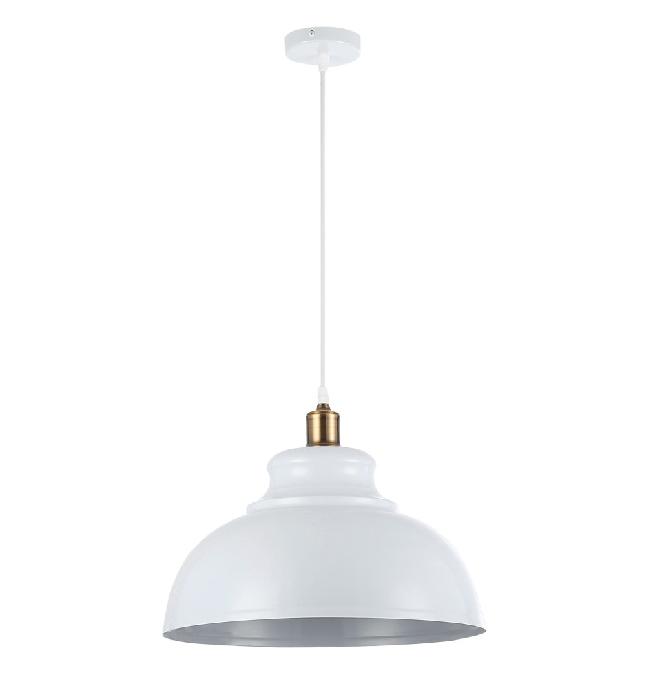 Oprawa wisząca E27 Flara x1 biała + miedź