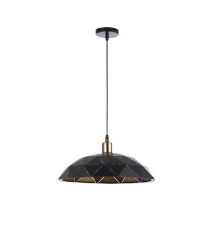 Oprawa wisząca E27 Dalia x1 czarna + miedź