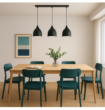 Oprawa wisząca E27 Como x3 czarna