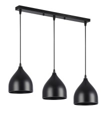 Oprawa wisząca E27 Como x3 czarna