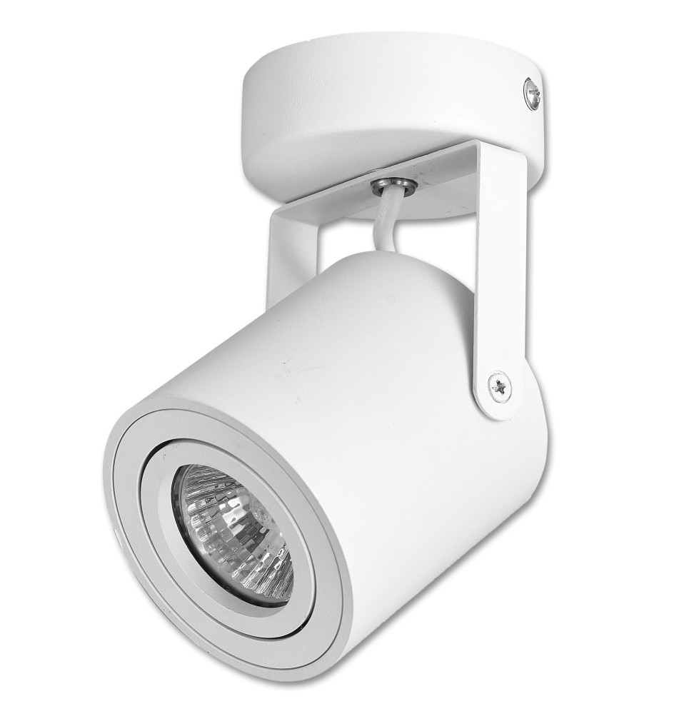 Kinkiet GU10 LED Abi 80mm ruchomy x1 biały