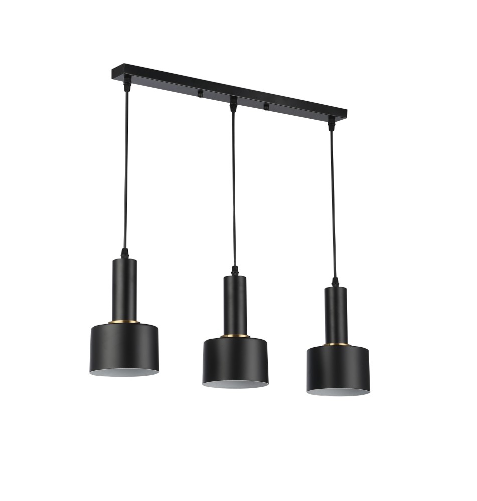 Oprawa wisząca E27 Tema x3 czarna