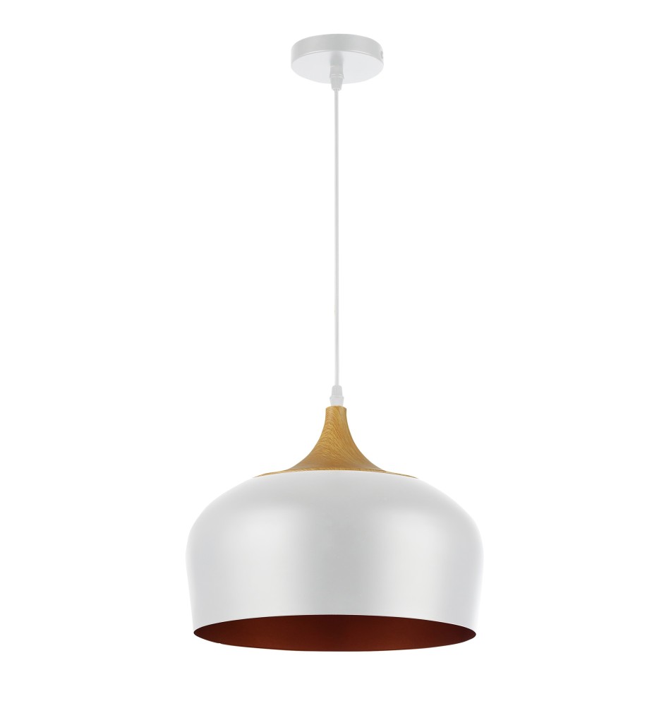 Oprawa wisząca E27 Lumina x1 biała + złota