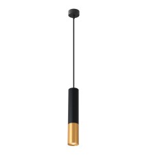 Lampa wisząca Keon GU10 x1 czarny + złoto | LVT