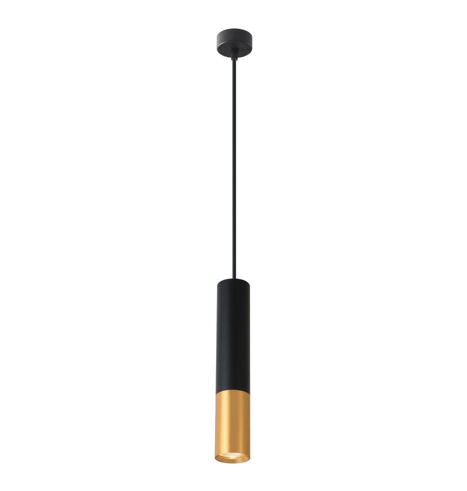 Lampa wisząca Keon GU10 x1 czarny + złoto | LVT