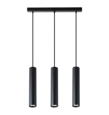Lampa wisząca Keon GU10 x3 czarny | LVT