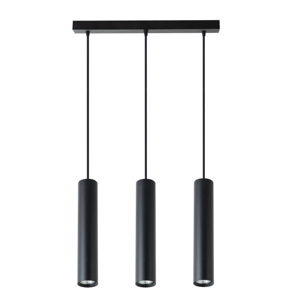 Lampa wisząca Keon GU10 x3 czarny | LVT