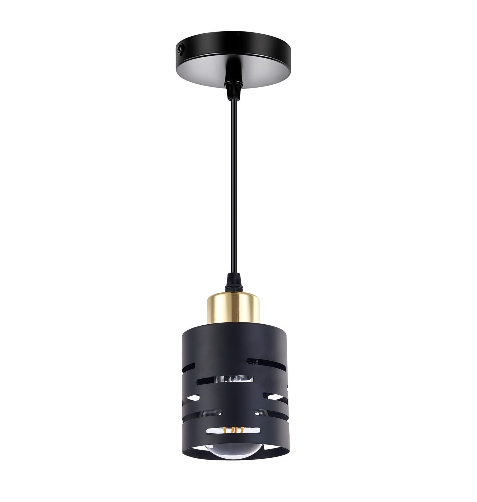 Elen E27 Pendant Light, 1-Pack, Black + Gold | LVT