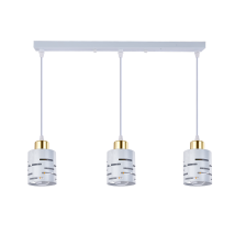 Oprawa wisząca E27 Elen x3 50cm biała + złota