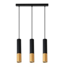 Lampa wisząca Keon GU10 x3 czarny + złoty