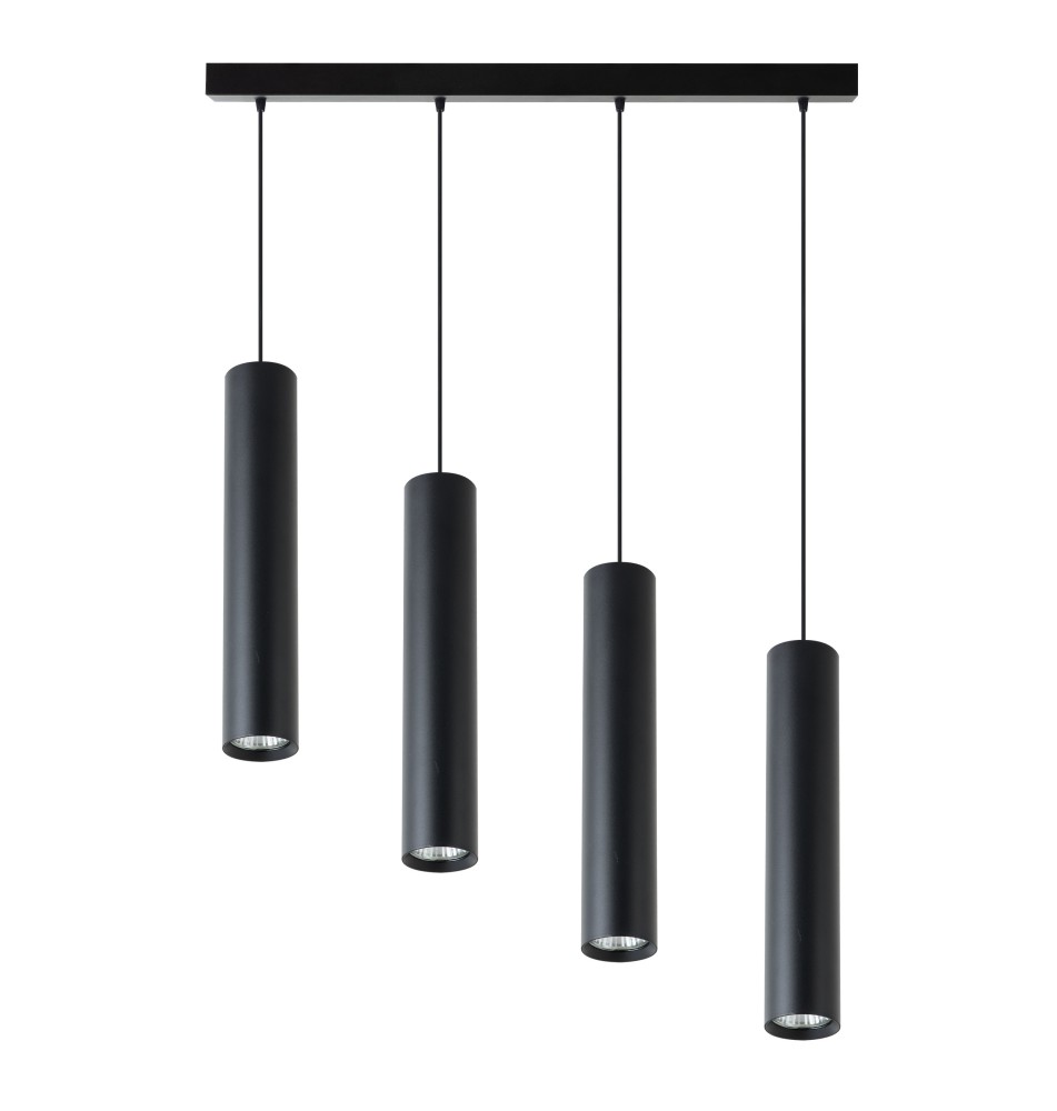 Lampa wisząca Keon GU10 x4 czarny | LVT