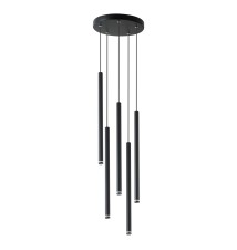 Lampa wisząca Piero G9 x5 okrąg czarny | LVT