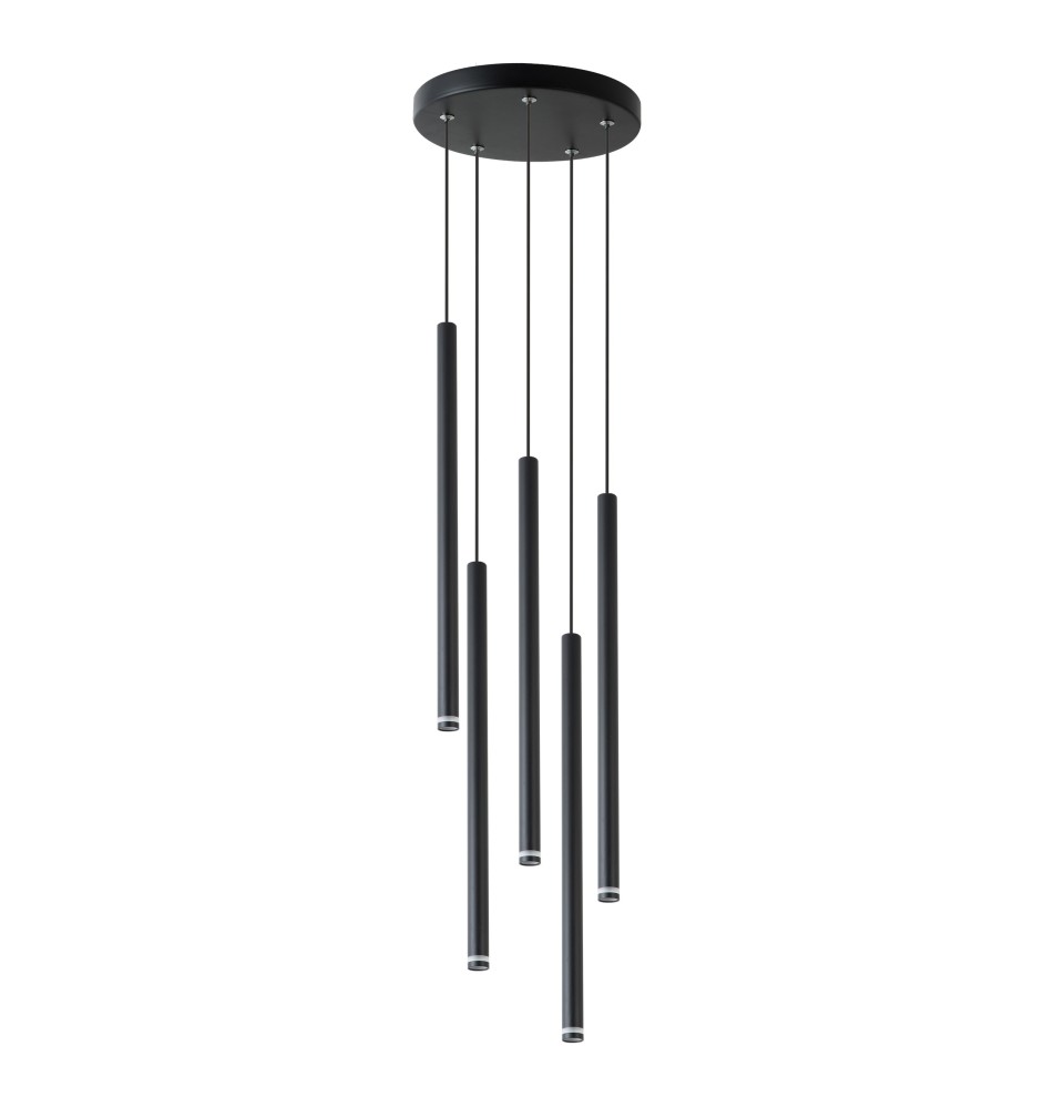 Lampa wisząca Piero G9 x5 okrąg czarny | LVT