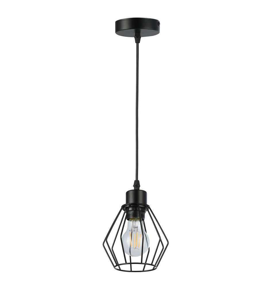 Oprawa wisząca E27 Otto x1 czarna