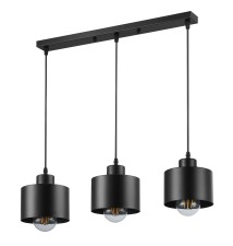 Oprawa wisząca E27 Elza x3 50cm czarna | LVT