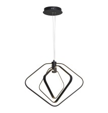Mesto 39W LED Pendant Light, 47x35 cm, 4000K, Black | LVT